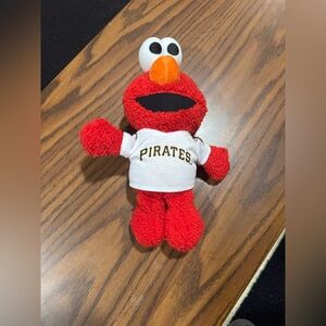 Red Elmo Plush Toy with Pirates Shirt